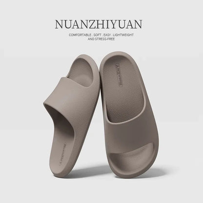 Women Cloud Slippers Men Summer EVA Non-slip Bathroom Shoes Couple Unisex Home Indoor Outdoor Beach Sandals