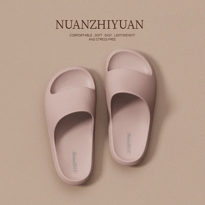 Women Cloud Slippers Men Summer EVA Non-slip Bathroom Shoes Couple Unisex Home Indoor Outdoor Beach Sandals