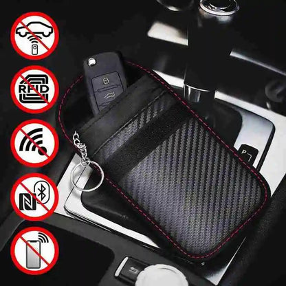New Key Signal Blocking Case Protector Pouch Privacy Protection Signal Blocker Safe Lock Bag Car Keys Car Anti Theft Bags